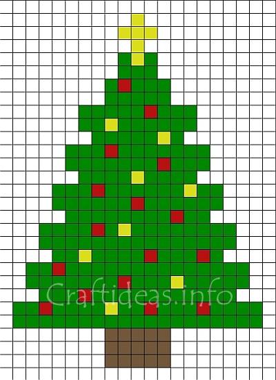 Fuse Beads Christmas Tree Pattern 400