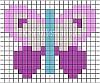Fuse Beads Craft Pattern for a Butterfly 