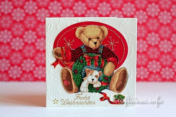 Gift Bear Christmas Card