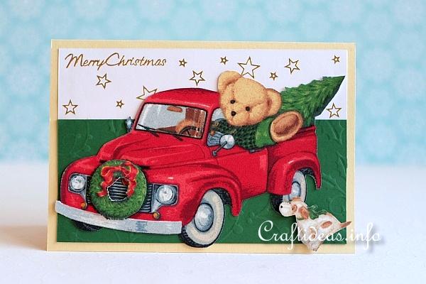 Gift Bear Christmas Card 2