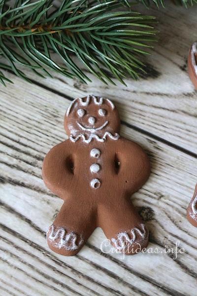 Gingerbread Man Christmas Cookie Ornament