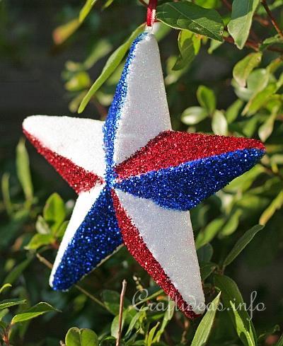 Glittery Independence Day Star 1