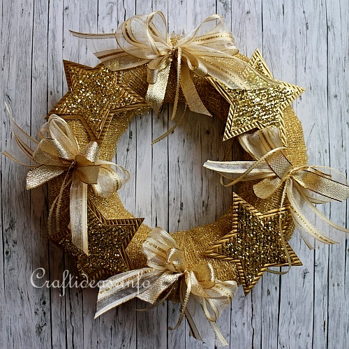 Golden Christmas Wreath 1