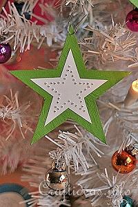 Green Star Paper Ornament 