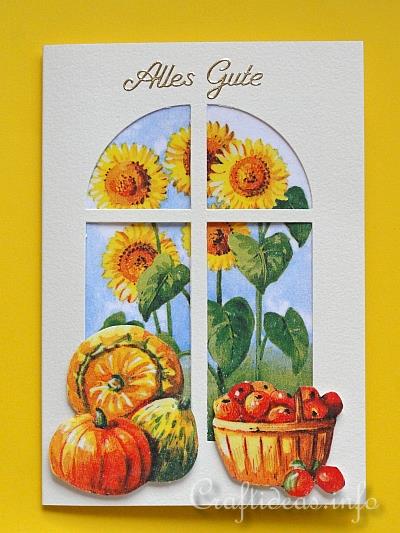 Greeting Card with Fall Motifs