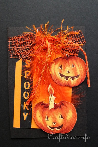 Halloween Card - Spooky Pumpkins Card