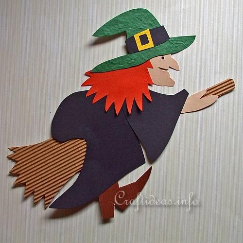 Halloween Paper Craft - Paper Witch Decoration