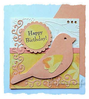Happy Birthday Bird Card 