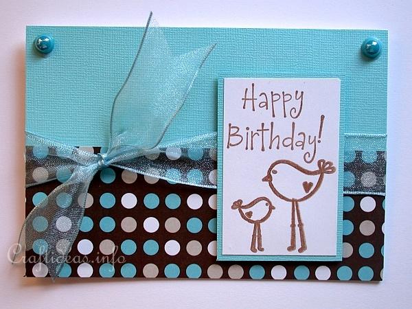 Happy Birthday Card with Birds