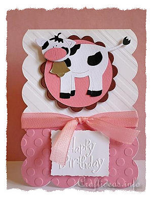 Holsteiner Cow Birthday Card 