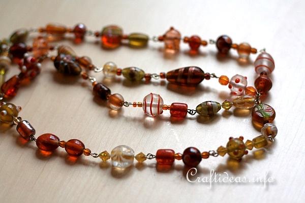 Jewelry and Bead Craft - Brown Beaded Necklace 2
