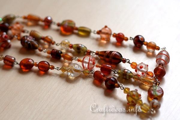 Jewelry and Bead Craft - Brown Beaded Necklace 3
