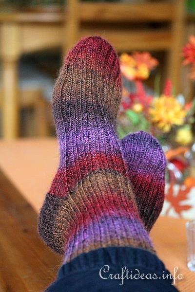 Knitting Socks - Lana Grossa Sock Yarn Solo Colore 5253 1
