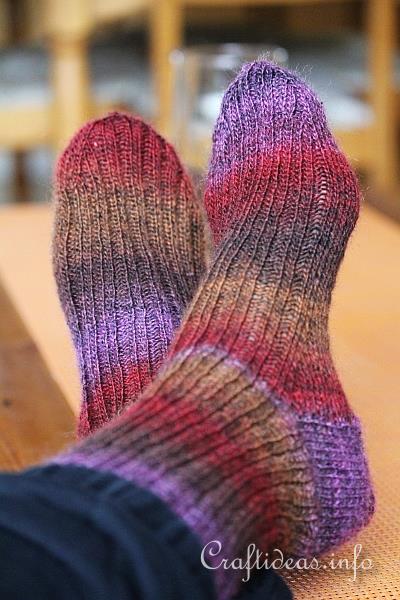 Knitting Socks - Lana Grossa Sock Yarn Solo Colore 5253 2
