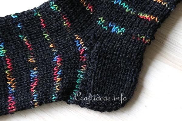 Knitting Socks - Striped Winter Socks 2