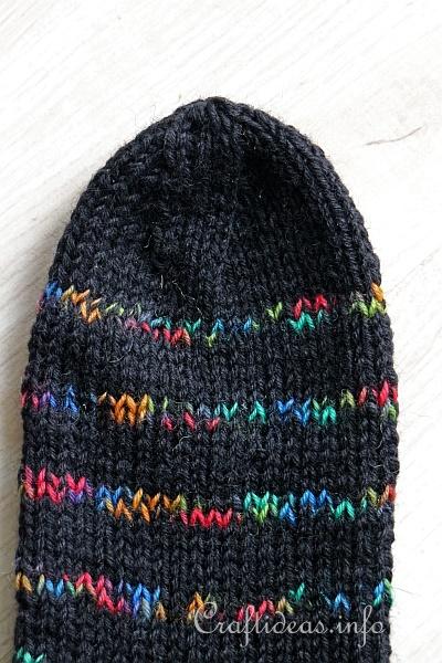 Knitting Socks - Striped Winter Socks 4