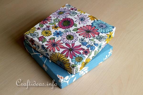 Make Fabric Covered Boxes 1