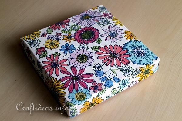 Make Fabric Covered Boxes 3