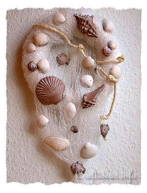 Maritime Craft - Seashell Craft - Decorated Seashell Wreath 