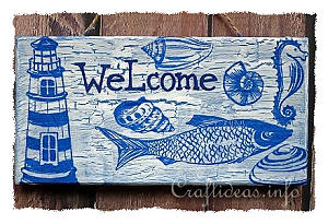 Maritime Welcome Sign