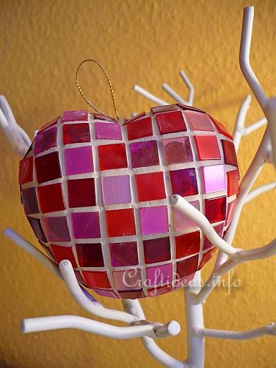 Mosaic Heart Ornament