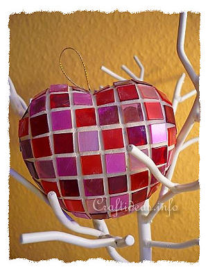 Mosaic Heart Ornament 