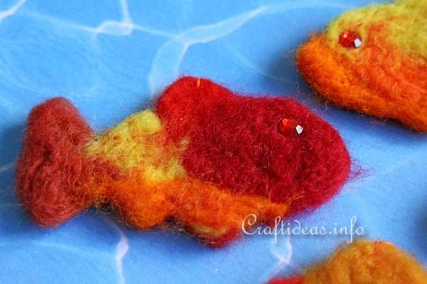 Needle Felted Fish Detail 2