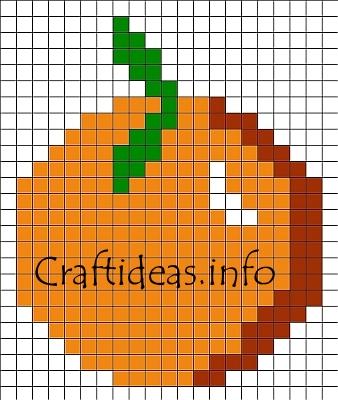 Orange Fuse Beads Pattern
