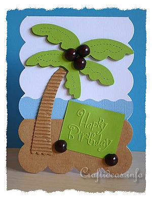 Palm Tree Birthday Card 