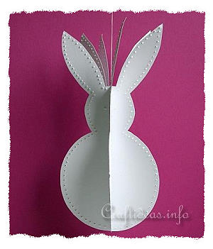 Paper Craft - 3-D Easter Bunny Craft 