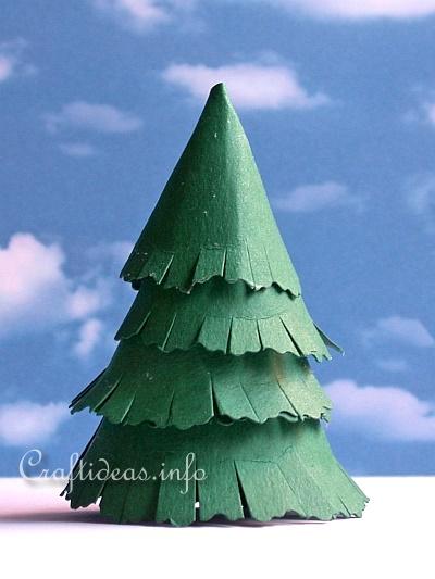 Paper Craft for Christmas - Paper Christmas Tree Craft