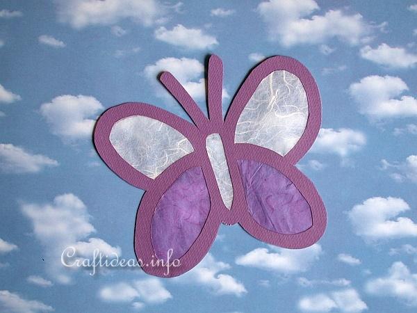 Paper Craft for Spring - Butterfly Window Decoration - 2