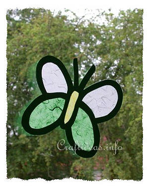 Paper Craft for Spring - Butterfly Window Decoration 