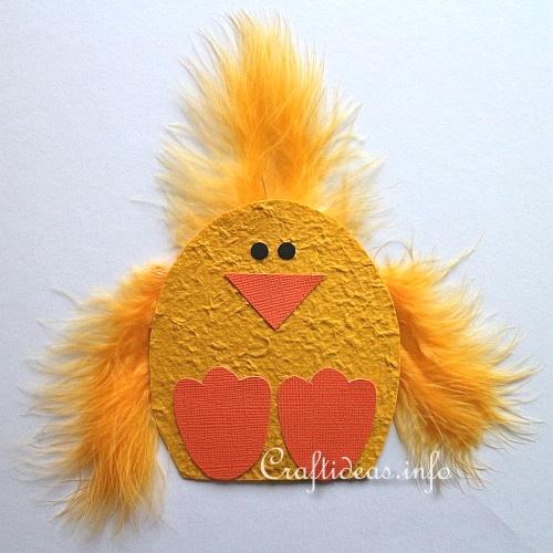 Paper Craft for Spring and Easter - Cute Chick Magnet 2