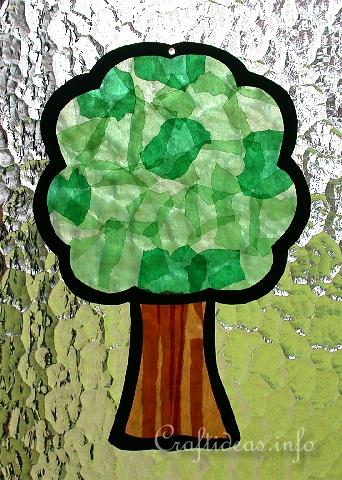 Paper Crafts - Summer Crafts - Transparent Tree