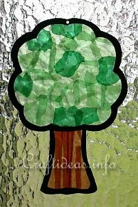 Paper Crafts - Summer Crafts - Transparent Tree