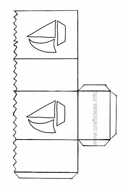 Paper Lantern Template - Sailboat 400