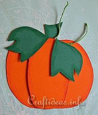 Paper Pumpkin Window or Wall Decoration_0163