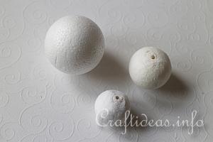 Paper or Foam Balls in Different Sizes
