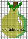 Pear Fuse Beads Pattern 