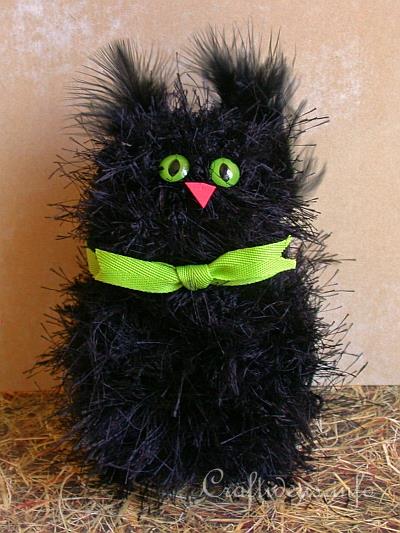 عروسک سازی گربه سیاه با کاموا مشکی رشه دار  چطور منگوله های کاموایی بسازیم؟ + آموزش ساخت پم پم عروسک Pom-Pom ready to cut