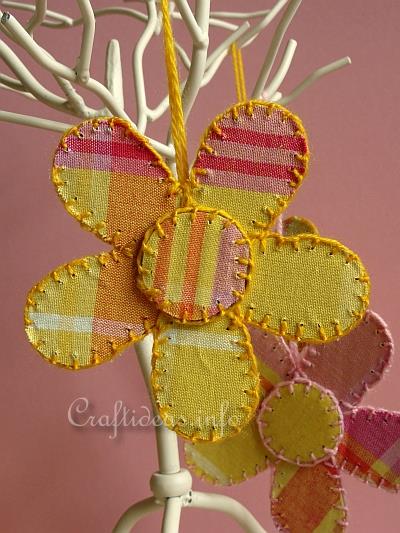 Recycling Craft - Cardboard and Fabric Flowers