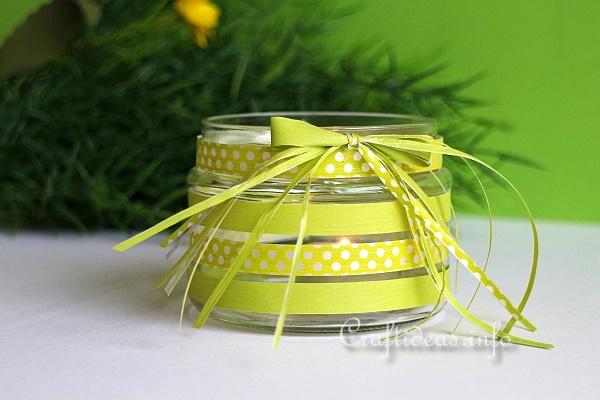 Recycling Craft - Tea Light Jar 2