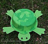 Recycling Craft for Kids - Turtle 