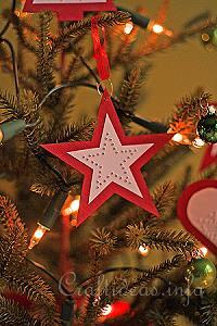 Red Star Paper Ornament 1 
