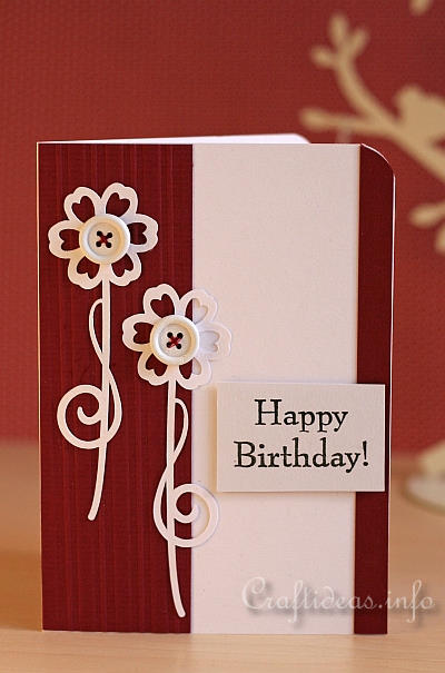 Red and White Birthday Card 1