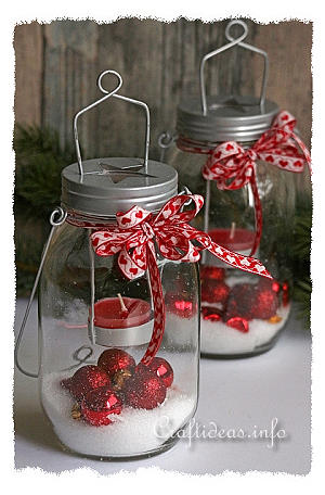 Scandinavian Style Christmas Jar Decoration 