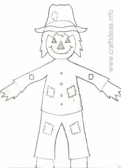 Scarecrow Craft Pattern
