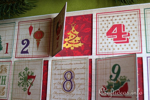 Scrapbook Paper Advent Calendar 3