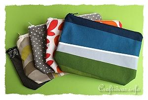 Sew Easy Zipper Pouches for All Purposes